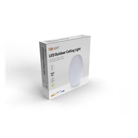 Solight LED venkovní osvětlení, přisazené, kulaté, IP54, 24W, 1920lm, 4000K, 28cm