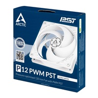 ARCTIC ventilátor P12 PWM PST 120mm, bílá