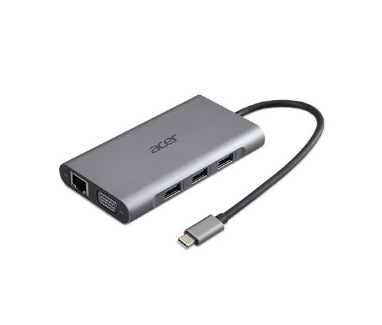 ACER 12v1 Type C dongle: 2 x USB3.2, 2 x USB2.0, 1x SD/TF, 2 x HDMI, 1 x PD, 1 x DP, 1 x RJ45, 1 x 3.5 Audio