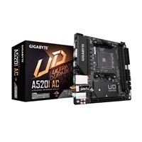 GIGABYTE MB Sc AM4 A520I AC, AMD A520, 2xDDR4, 1xDP, 2xHDMI, WI-FI, Mini-ITX