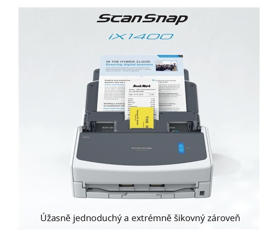 FUJITSU-RICOH skener ScanSnap iX1400, A4, 40ppm, 600dpi, ADF 50listů,USB - DUALSKEN