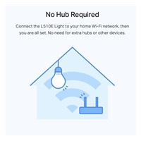 TP-Link Tapo L510E (2-pack) chytrá WiFi stmívatelná LED žárovka (bílá,2700K,806lm,2,4GHz,E27)