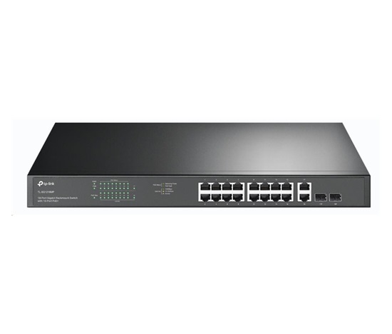 TP-Link CCTV switch TL-SG1218MP (16xGbE, 2xGbE/2xSFP combo, 16xPoE+, 250W)