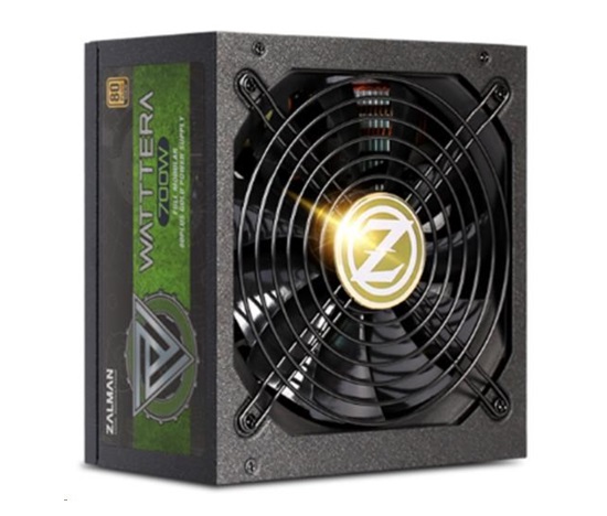 ZALMAN zdroj WATTTERA ZM700-EBTII - 700W 80+ Gold, 13,5cm fan, modular