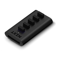 NZXT USB hub AC-IUSBH-M3, interní, 4xUSB 2.0 výstup, 1xUSB 2.0 vstup, 1xSATA, uzavřené magnetické tělo, černá