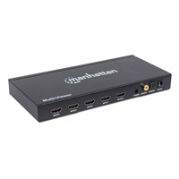 Manhattan HDMI přepínač, 1080p 4-Port HDMI Multiviewer Switch, černá