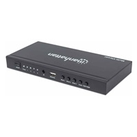 Manhattan HDMI přepínač, 1080p 4-Port HDMI Multiviewer Switch, černá