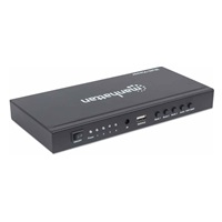 Manhattan HDMI přepínač, 1080p 4-Port HDMI Multiviewer Switch, černá