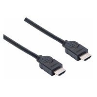 Manhattan HDMI kabel, ARC, 3D, 4K@30Hz, Shielded, 1.5m, černá