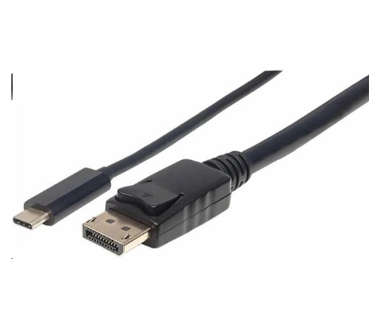 Manhattan kabel USB-C na DisplayPort, 1m, černá