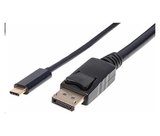 Manhattan kabel USB-C na DisplayPort, 2m, černá