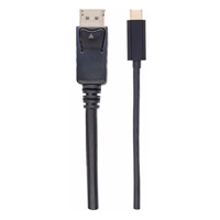 Manhattan kabel USB-C na DisplayPort, 2m, černá