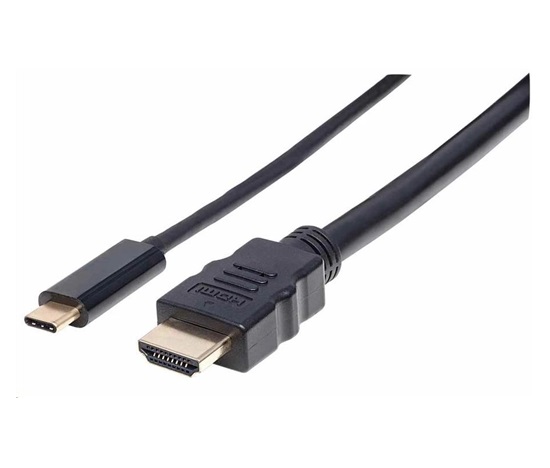 Manhattan kabel USB-C na HDMI, 2m, černá