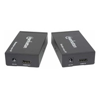 Manhattan HDMI rozdělovač, Extends 1080p Signal up to 120m with a Network Switch and Single Ethernet Cable, černá