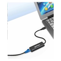 Manhattan adaptér USB-C na 2.5GBASE-T Ethernet, USB 3.2 Gen 1; 10/100/1000 Mbps & 2.5 Gbps, černá