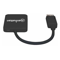 Manhattan rozbočovač, MST hub DisplayPort na Dual HDMI (M/F), černá