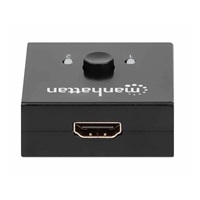 Manhattan HDMI rozdělovač, 4K Bi-Directional 2-Port HDMI Splitter/Switch, 4K@30Hz, černá
