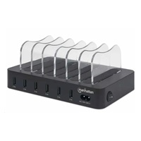 MANHATTAN USB nabíjecí stanice, 6-Port USB Charging Station, USB-A, černá