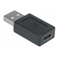 Manhattan USB adaptér, USB-C 2.0 Female na USB-A Male, černá