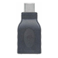 Manhattan USB adaptér, USB 3.1 Gen 1, USB-C Male na USB-A Female, 5 Gbps, černá