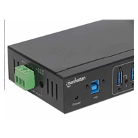 Manhattan hub, 7-portů, USB 3.0 Type-A, černá