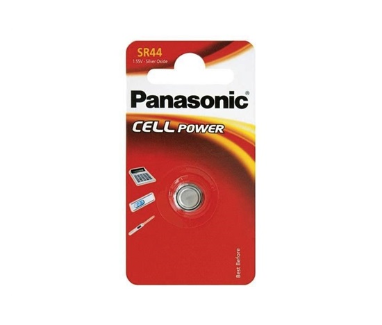 PANASONIC Stříbrooxidové - hodinkové baterie SR-44L/1BP 1,55V (Blistr 1ks)