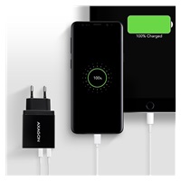 AXAGON ACU-QS24, QC & SMART ładowarka sieciowa 24W, 2x port USB-A, QC3.0/AFC/FCP + 5V/1.2A