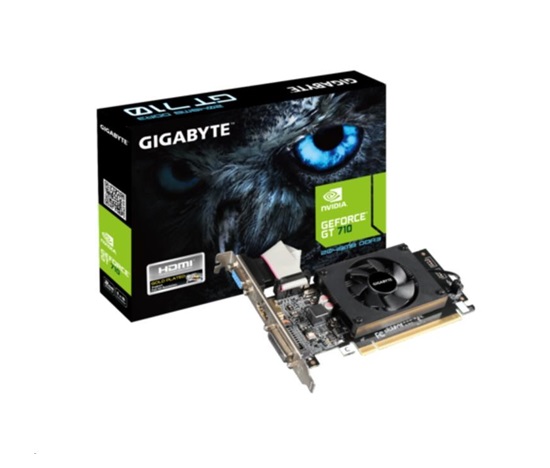 GIGABYTE VGA NVIDIA GV-N710D3-2GL 2.0, GT 710, 2GB DDR3, 1xHDMI, 1xDVI, 1xVGA