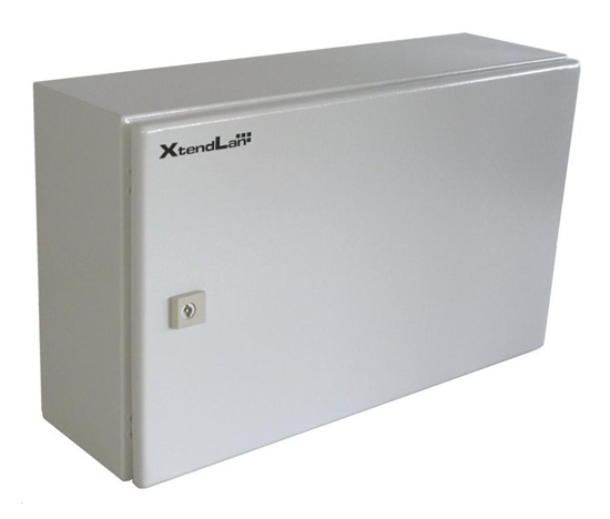 XtendLan 19" venkovní vodotěsný rozvaděč 6U 600x400, krytí IP55, nosnost 65kg, šedý
