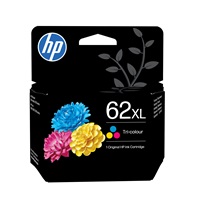 HP 62 Tri-color Original Ink Cartridge (165 pages)