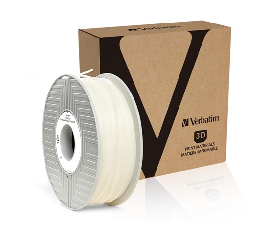 VERBATIM 3D Printer Filament PLA 2.85mm, 126m, 1kg natural transparent(old PN 55282)