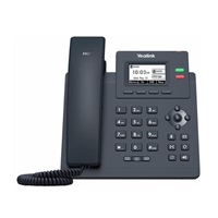 Yealink SIP-T31G IP telefon, 2,3" 132x64 grafický, 2x RJ45 10/100/1000, PoE, 2x SIP, s adaptérem