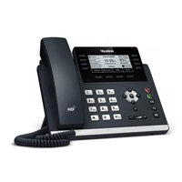 Yealink SIP-T43U IP telefon, 3,7" 360x160 grafický, 2x RJ45 10/100/1000, PoE, 12x SIP, 2x USB, bez adaptéru