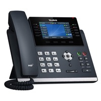 Yealink SIP-T46U IP telefon, 4,3" 480x272 barevný, 2x RJ45 10/100/1000, PoE, 16x SIP, 2x USB, bez adaptéru