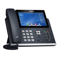Yealink SIP-T48U IP telefon, 7" 800x480 barevný dotykový, 2x RJ45 10/100/1000, PoE, 16x SIP, 1x USB, bez adaptéru