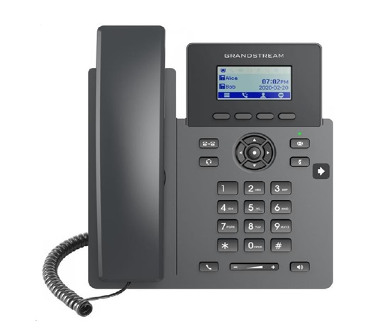 Grandstream GRP2601P [VoIP telefon - 2.21" 132 x 48 grafický,  2x SIP účet, 2x RJ45 10/100 Mbps, PoE]