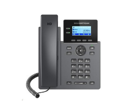 Grandstream GRP2602 [VoIP telefon - 2.21" 132 x 48 grafický,  4x SIP účet, 2x RJ45 10/100 Mbps]
