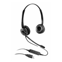 Grandstream GUV3000 náhlavní souprava na obě uši s USB konektorem