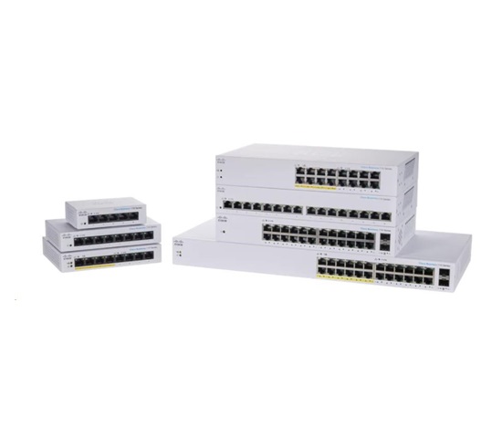 Cisco switch CBS110-24T (24xGbE, 2xGbE/SFP combo,fanless)