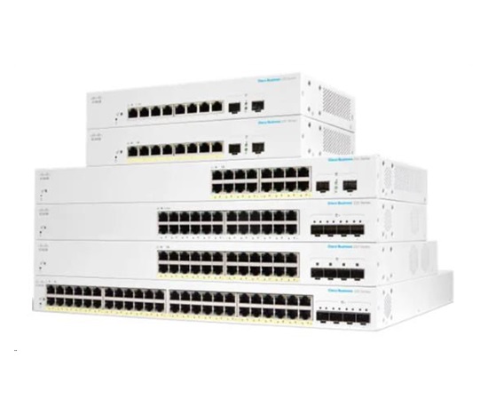 Cisco switch CBS220-8T-E-2G (8xGbE,2xSFP,fanless)