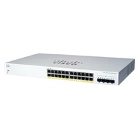 Cisco switch CBS220-24P-4X (24xGbE,4xSFP+,24xPoE+,195W)