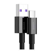 Baseus Superior Series rychlonabíjecí kabel USB/Type-C 66W 1m černá