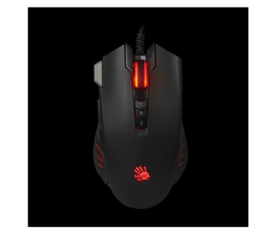 A4tech herní myš BLOODY V9M, až 4000DPI, V-Track technologie, 160KB paměť, USB, CORE 2, kovové podložky