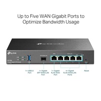 TP-Link ER7206 OMADA VPN router (1xSFP LAN/WAN,1xGbEWAN,4xGbELAN,USB3.0)