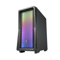 Fortron skříň Midi Tower CMT212A Black, A.RGB light bar