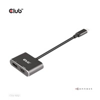 Club3D hub MST (Multi Stream Transport) USB3.2 Gen2 Type-C(DP Alt-Mode) na DisplayPort + HDMI 4K60Hz (M/F)