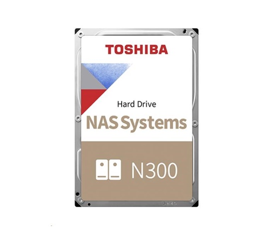 TOSHIBA HDD N300 NAS 8TB, SATA III, 7200 rpm, 256MB cache, 3,5", BULK
