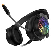 CONNECT IT DOODLE RGB herní sluchátka s mikrofonem, 2xJack+USB, černá