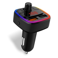 CONNECT IT CarRGB Bezdrátový FM transmitter, 2xUSB+MicroSD, černá