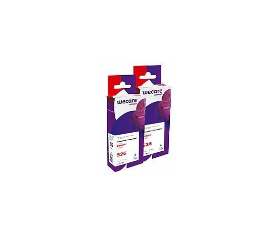 WECARE Wkład ARMOR do CANON iP4850 (CLI526C), pack niebieska, 2x10,5ml